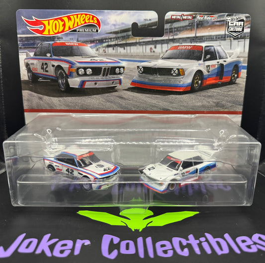 Hot Wheels Premium Car Culture 2 Pack '73 BMW 3.0 CSL Race Car & BMW 320 Group 5