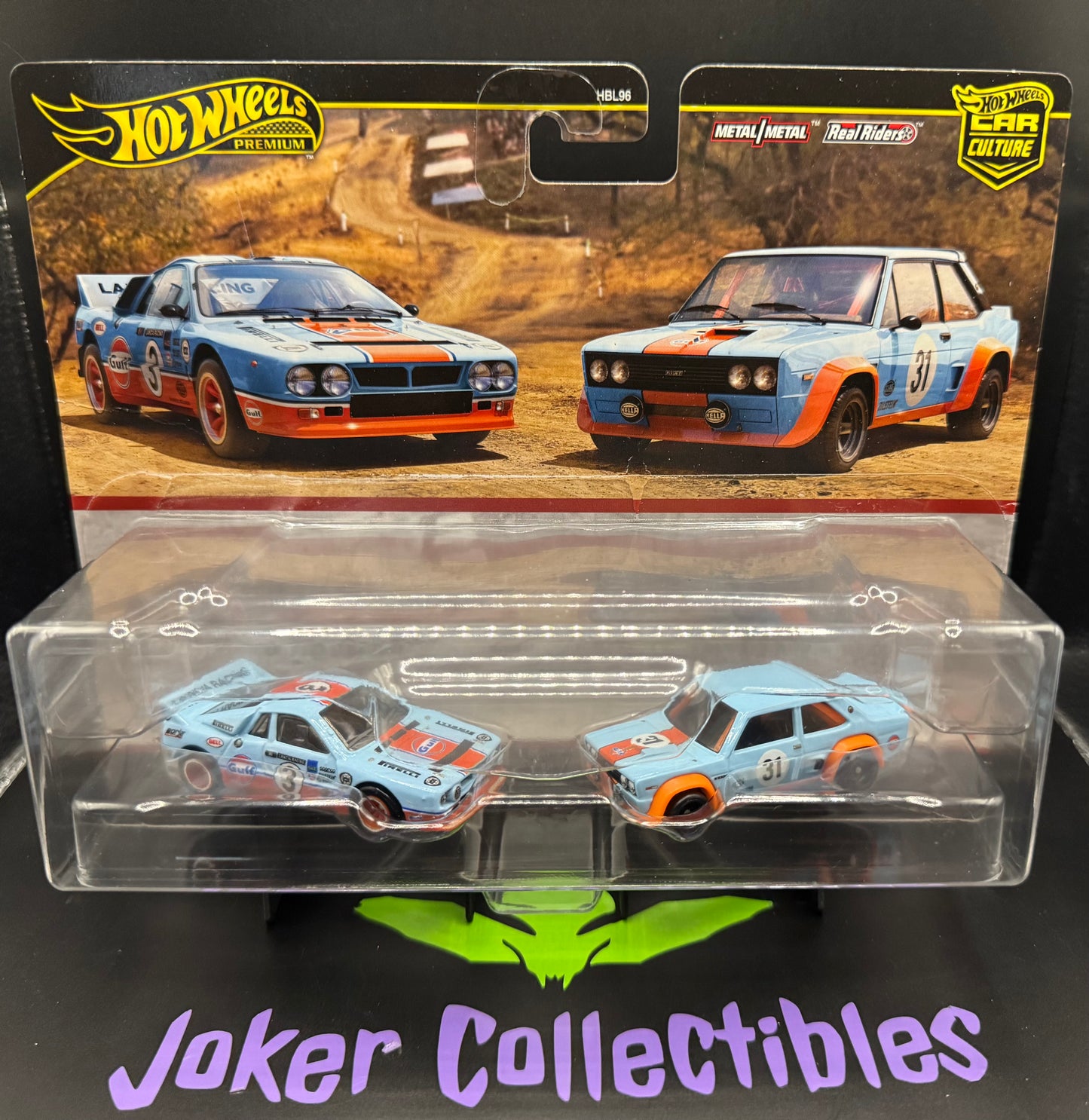 Hot Wheels Premium Car Culture 2 Pack Gulf Lancia Rally 037 & Fiat 131 Abarth