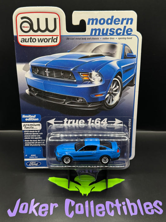 Auto World Modern Muscle 2012 Ford Mustang GT/CS Grabber Blue # 6
