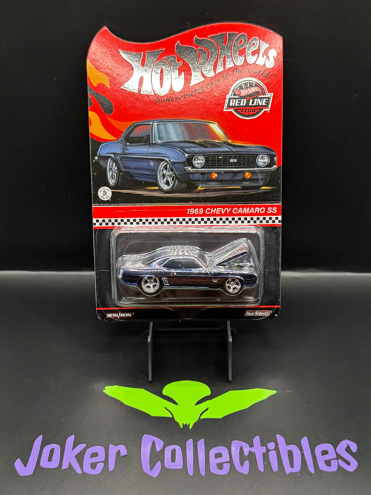 Hot Wheels 2023 RLC Exclusive Red Line Club 1969 Chevy Camaro SS Steel Blue