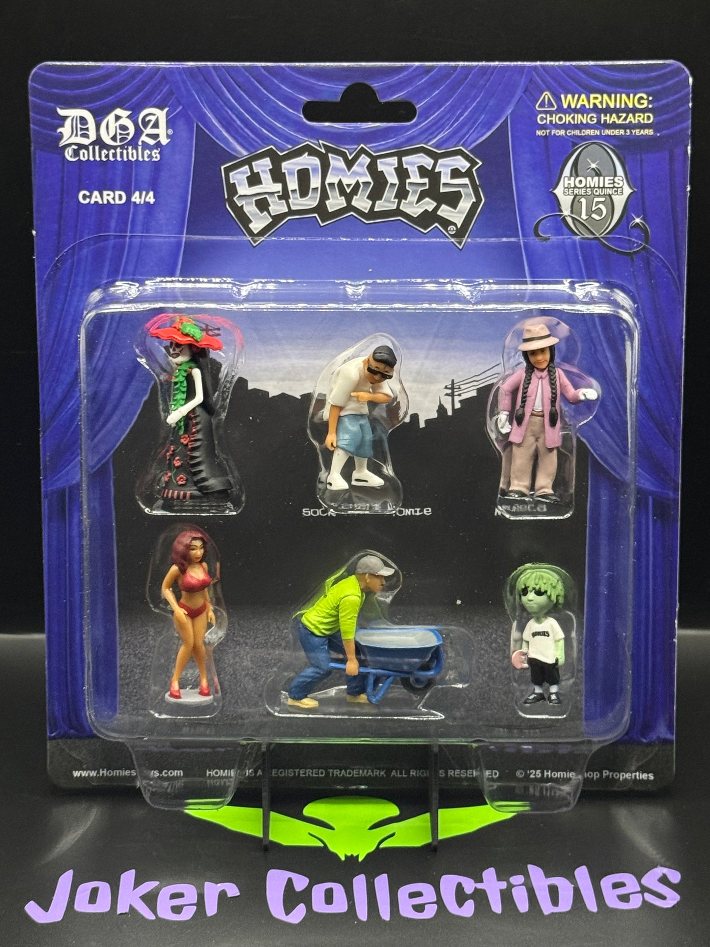 DGA Collectibles Homies Figures 1.75″ Series 15 Quince Set of 6 Figures Card 4/4