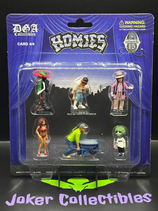 DGA Collectibles Homies Figures 1.75″ Series 15 Quince Set of 6 Figures Card 4/4