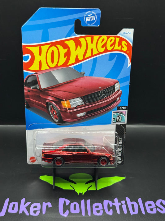 Hot Wheels Super Treasure Hunt '89 Mercedes-Benz 560 SEC AMG 82/250 HW Modified 8/10