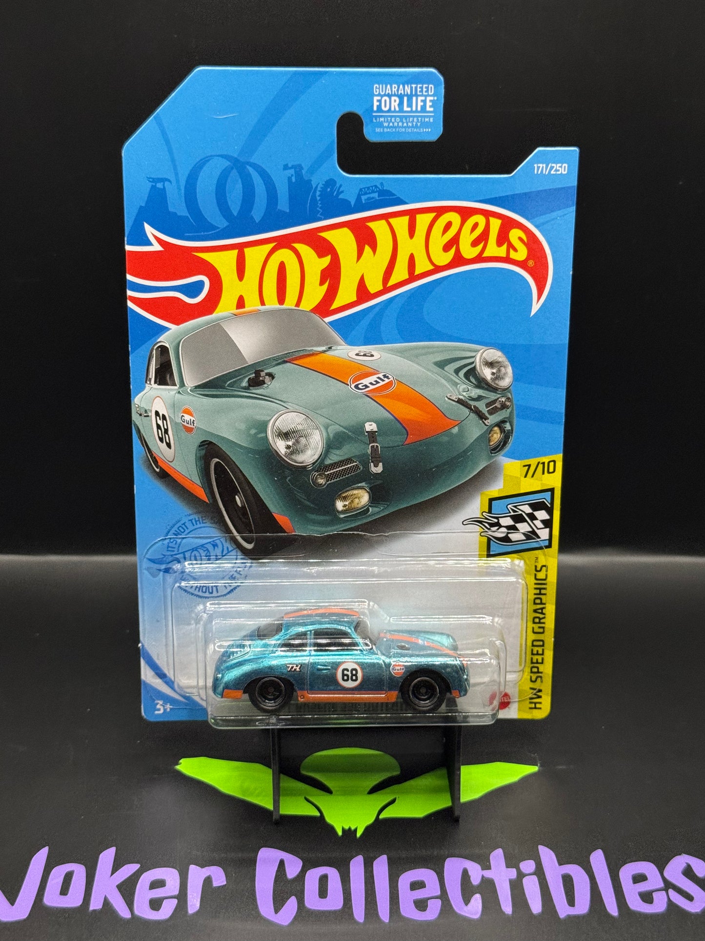Hot Wheels Super Treasure Hunt Gulf Porsche 356 Outlaw 171/250 HW Speed Graphics 7/10