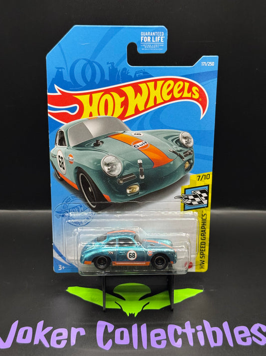Hot Wheels Super Treasure Hunt Gulf Porsche 356 Outlaw 171/250 HW Speed Graphics 7/10