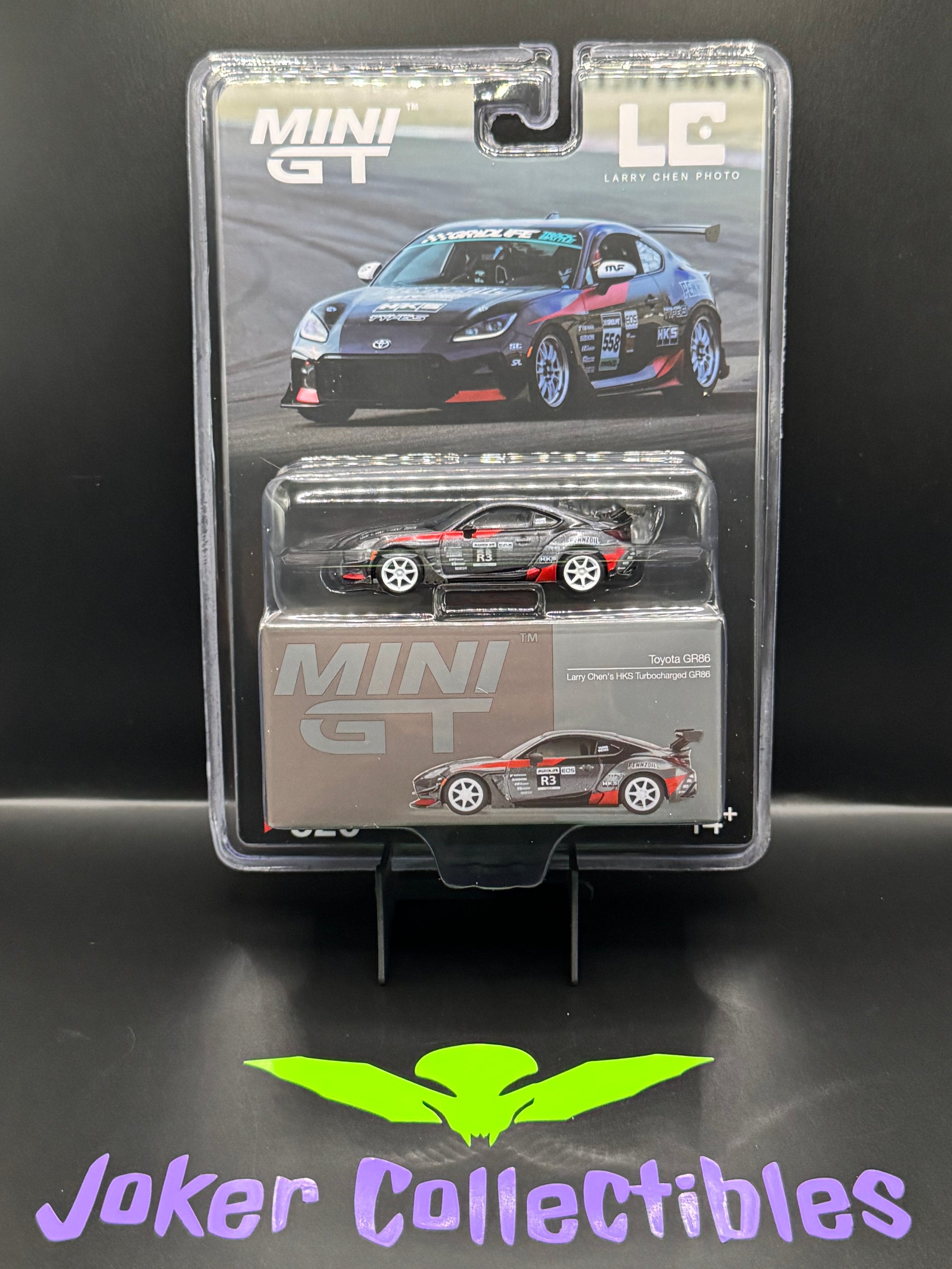 Mini Gt ラリー・チェンの HKS トヨタ GR86。 1/64 Mini GT Toyota GT86 Larry Chen's HKS Turbo Charged GR86