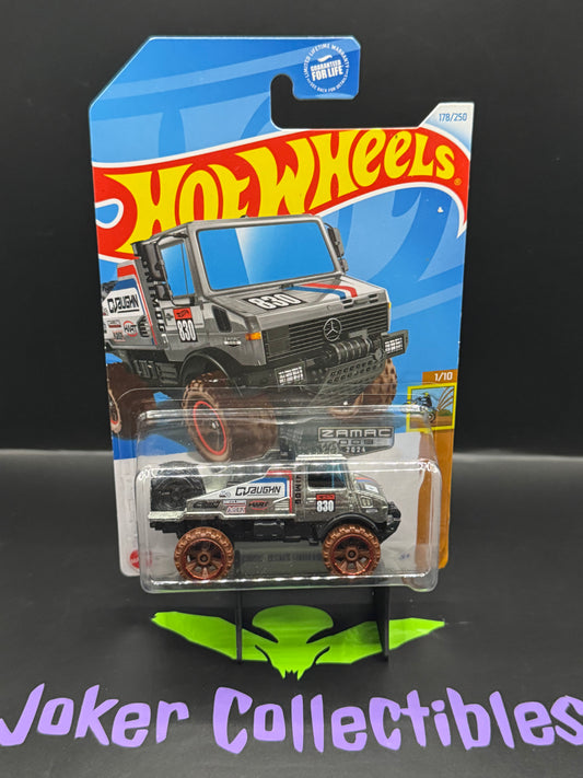 Hot Wheels 2024 Zamac 009 Mercedes-Benz Unimog 1300L 178/250 HW Dirt 1/10