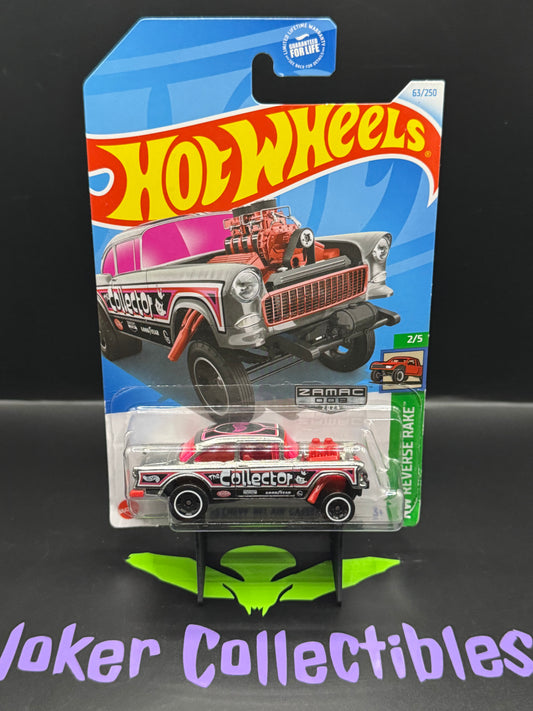 Hot Wheels 2024 Zamac 008 '55 Chevy Bel Air Gasser 63/250 HW Reverse Rake 2/5
