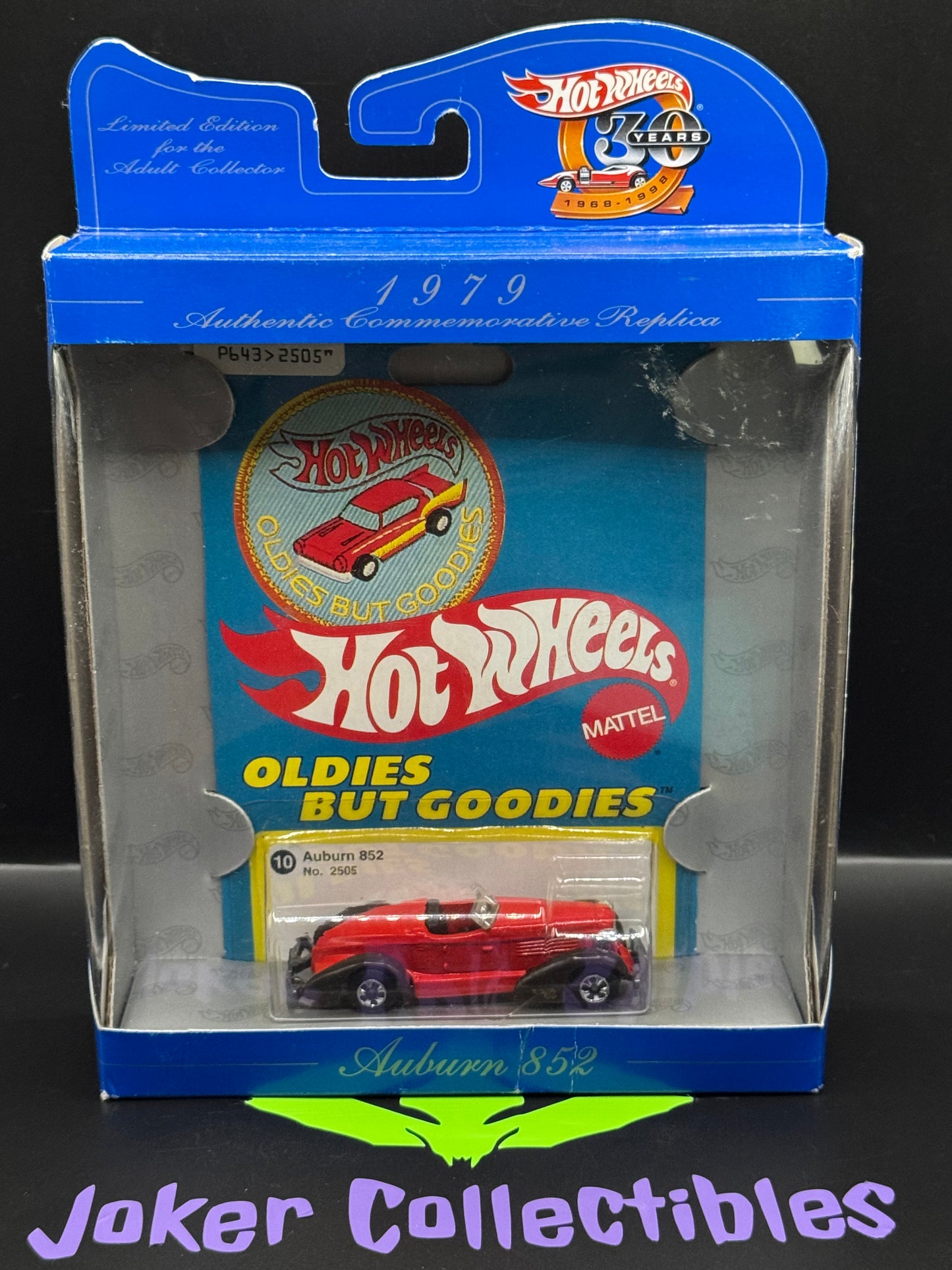 Hot Wheels 30 Years Commemorative Replica Oldies but Goodies Auburn 852 No. 2505