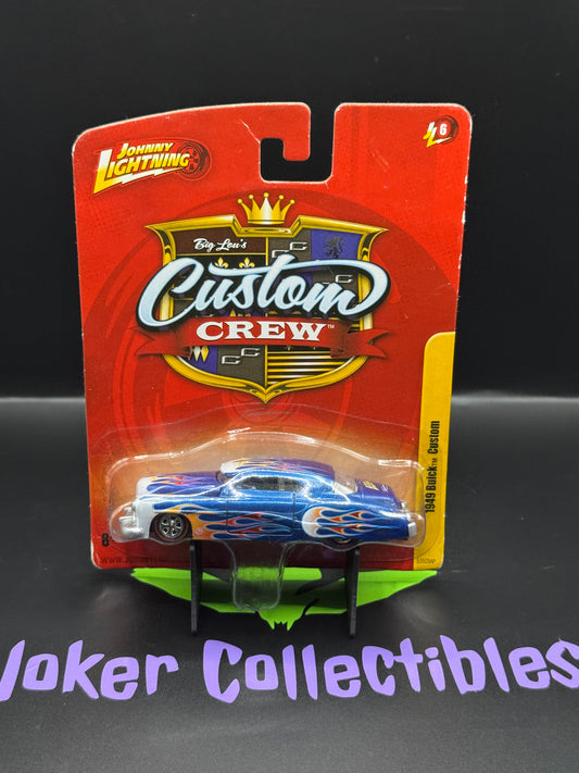 Johnny Lightning Short Card Big Lou's Custom Crew Blue 1949 Buick Custom Release 6