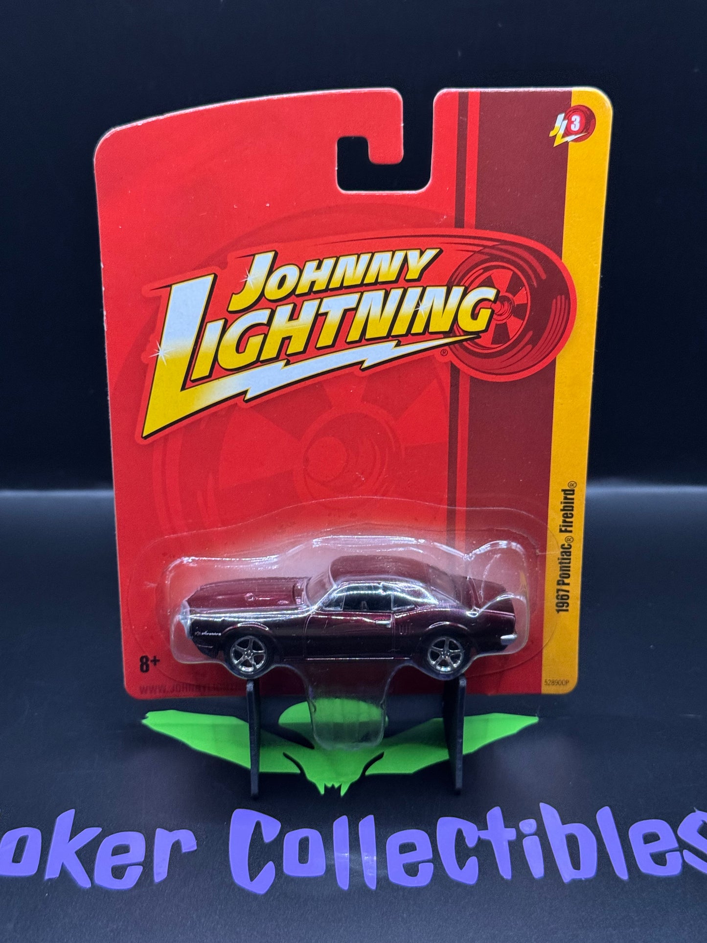 Johnny Lightning Short Card Red 1967 Pontiac Firebird Release 3