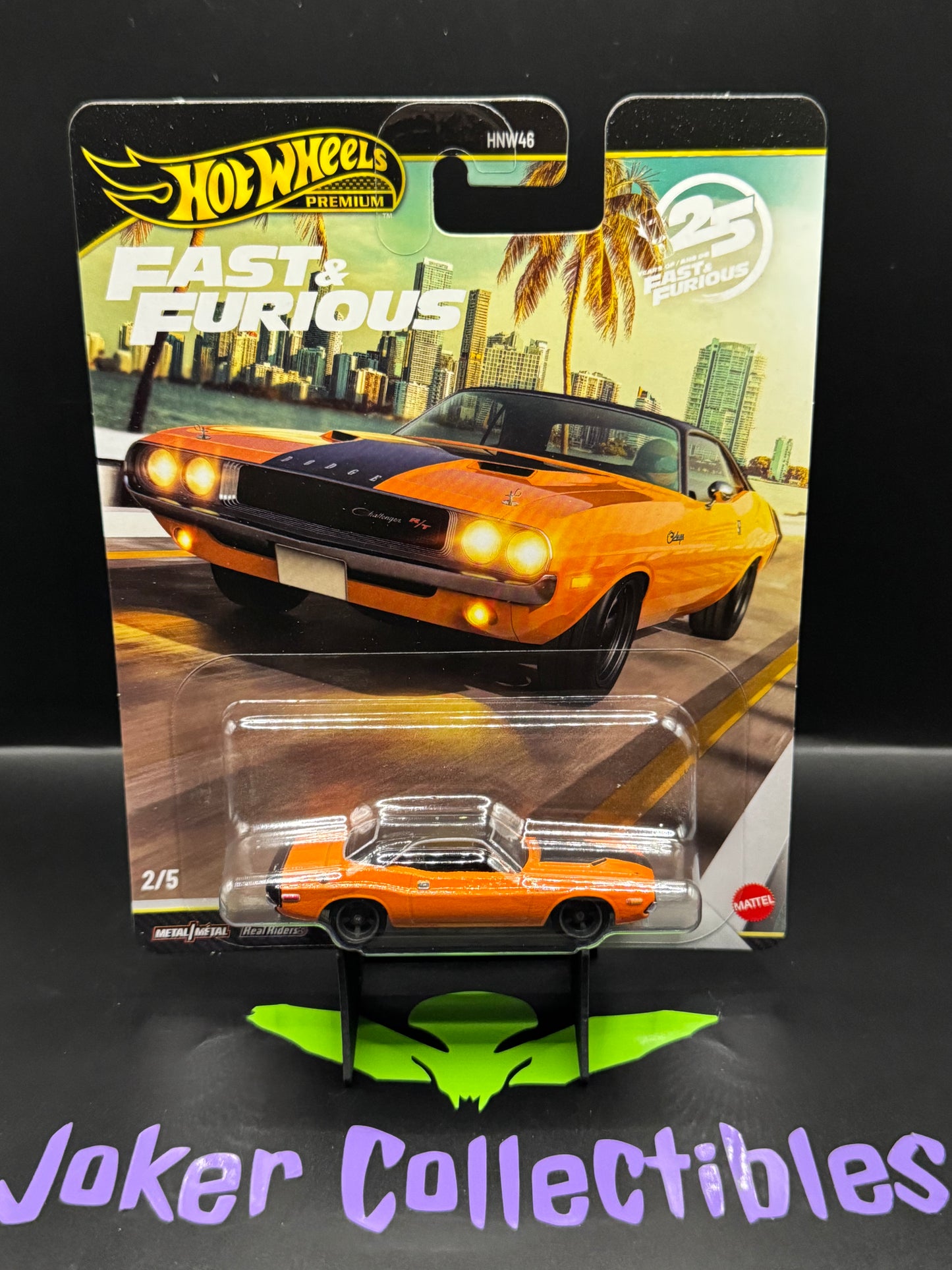 Hot Wheels Premium Fast & Furious 25th Anniversary 1970 Dodge Challenger R/T # 2/5