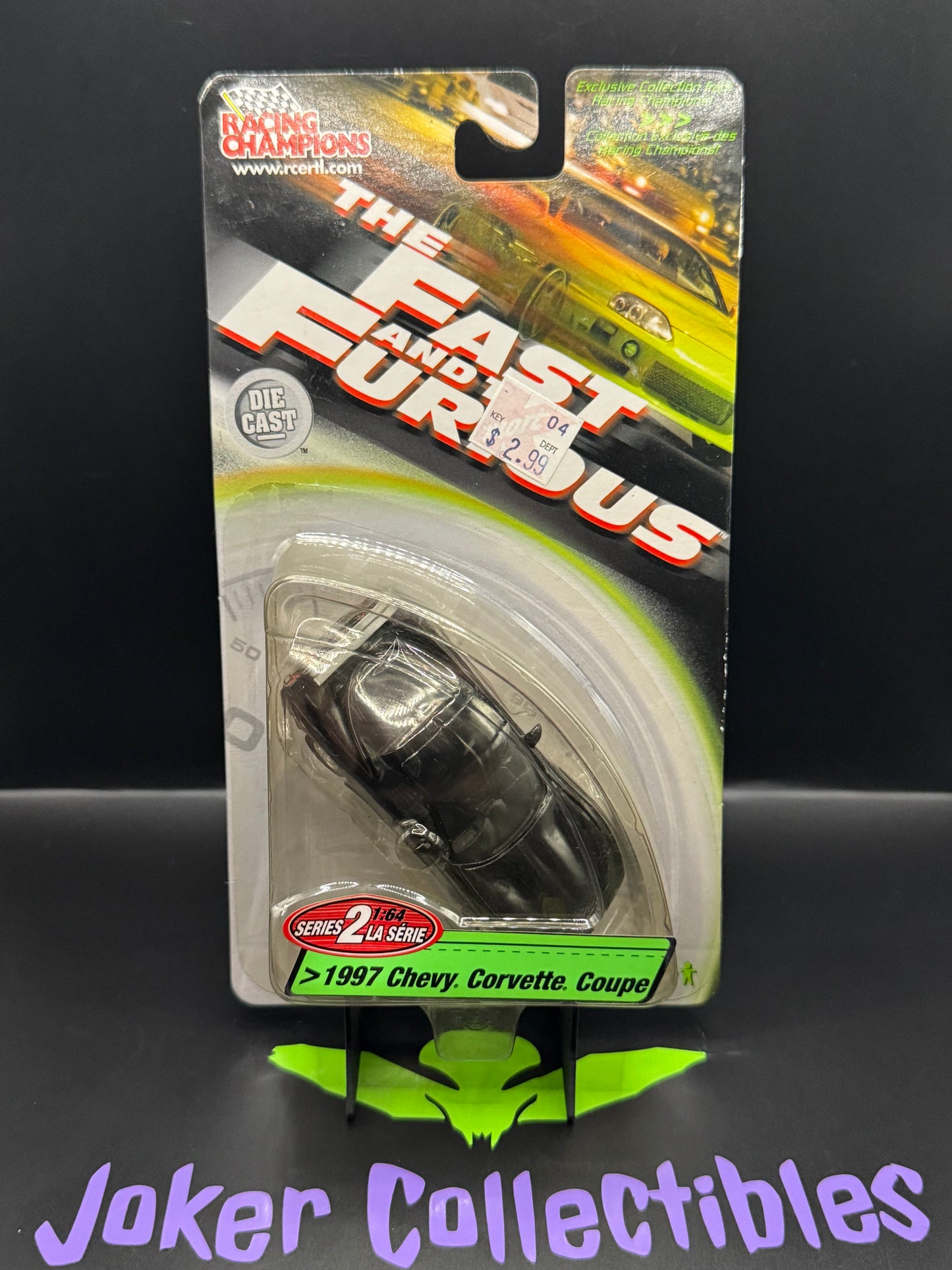Racing Champions The Fast & The Furious Series 2 1997 Chevy Corvette Coupe