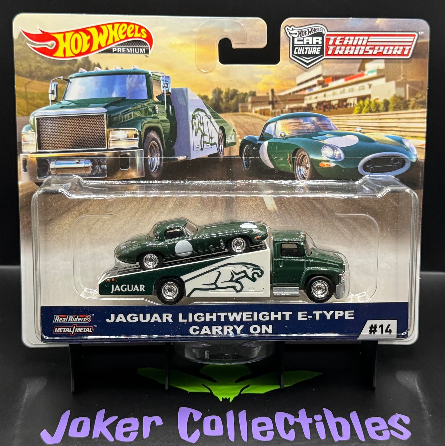 Hot Wheels Team Transport Jaguar Lightweight E-Type & Carry On # 14