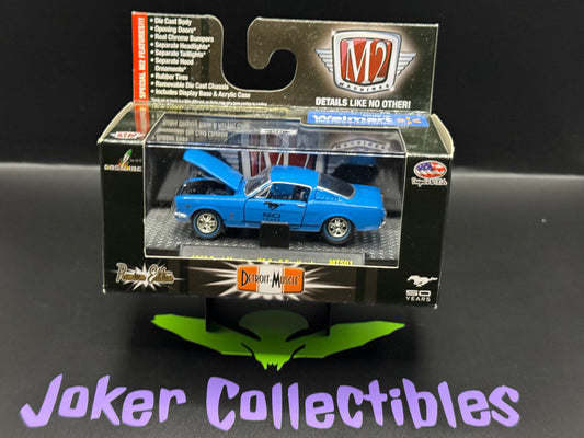 M2 Machines Detroit-Muscle 50 Years Blue 1966 Ford Mustang GT 2+2 Fastback MTS01 14-19
