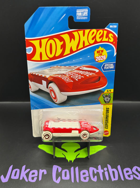 Hot Wheels 2026 Red White Twin Tags 166/250 Experimotors 5/5 H Case