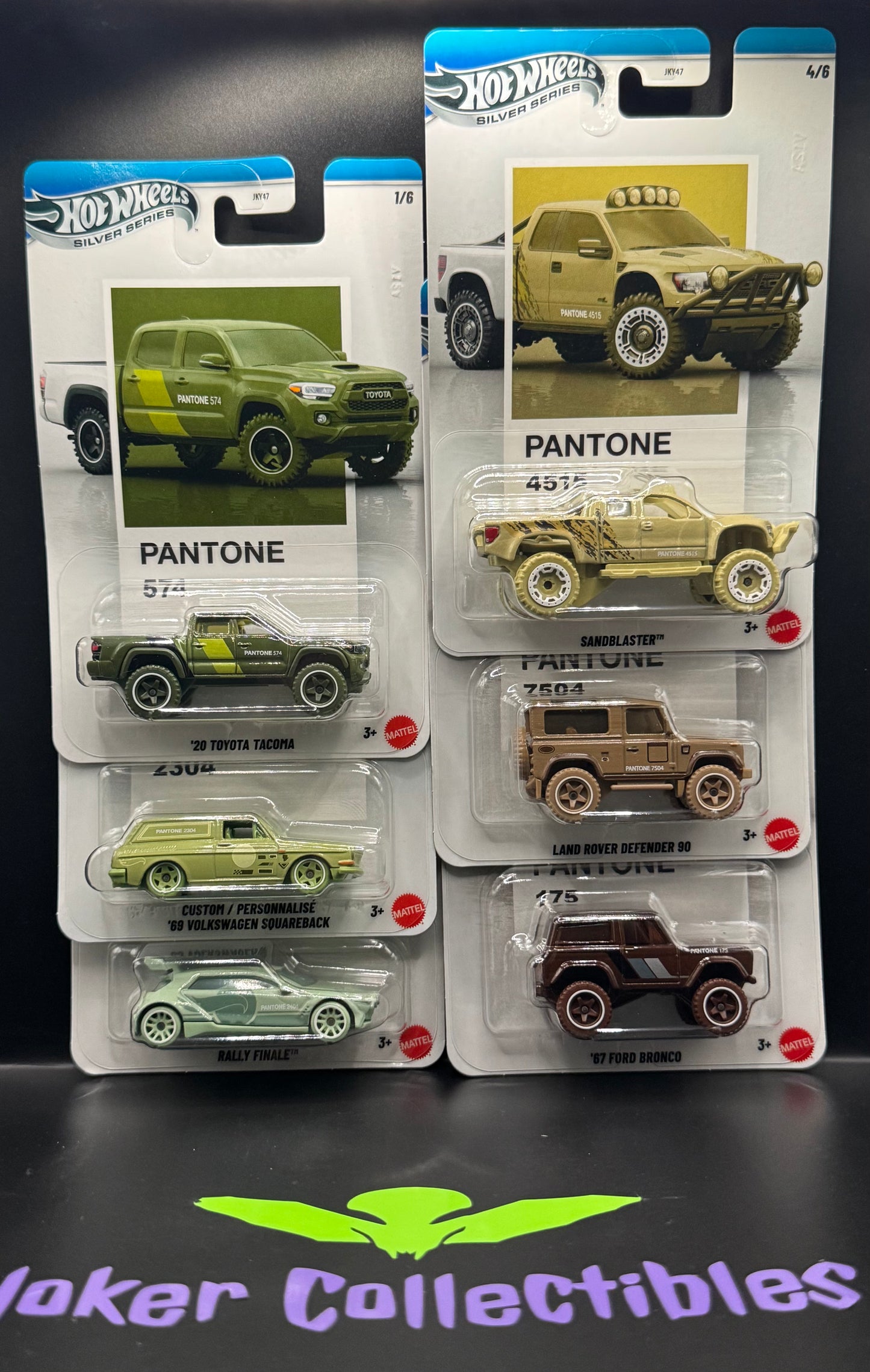Hot Wheels Silver Series 2026 Pantone Mix 2 Set of 6 JKY47-956B