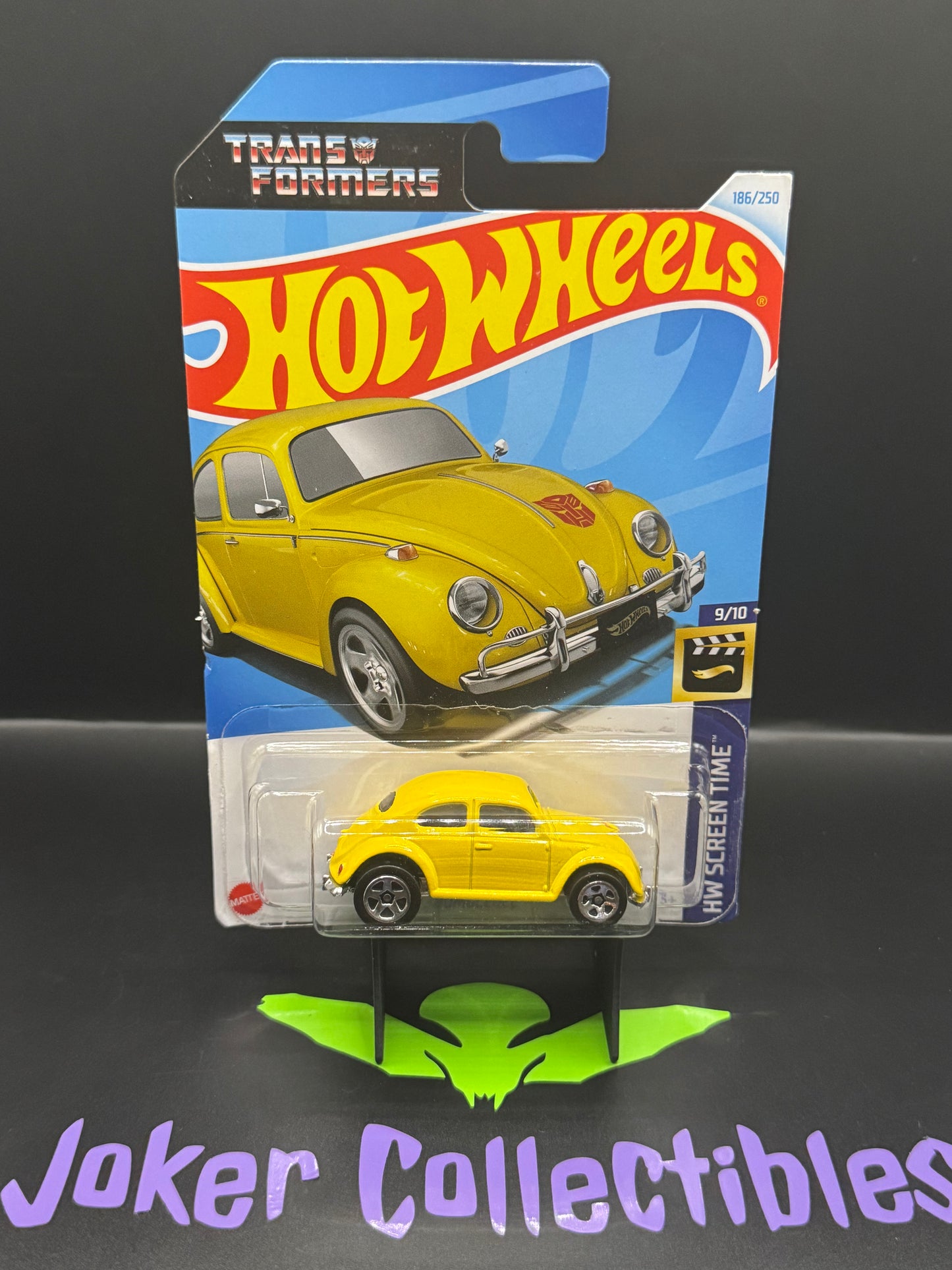 Hot Wheels Transformers Yellow Bumblebee 186/250 HW Screen Time 9/10