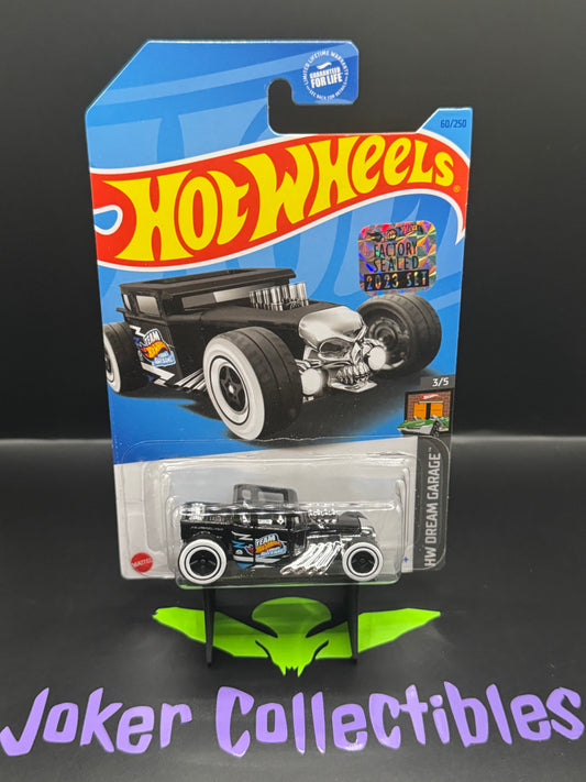 Hot Wheels Black Bone Shaker 60/250 HW Dream Garage 3/5 Factory Sealed Sticker