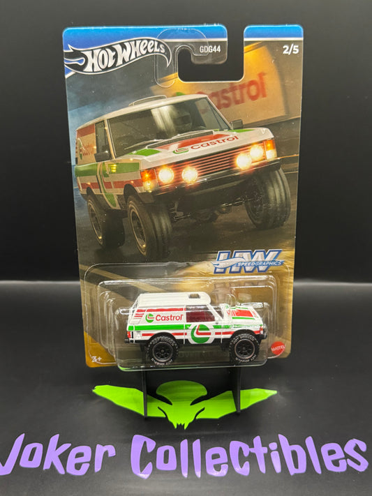 Hot Wheels Silver Series HW Speed Graphics Castrol Range Rover Classic # 2/5