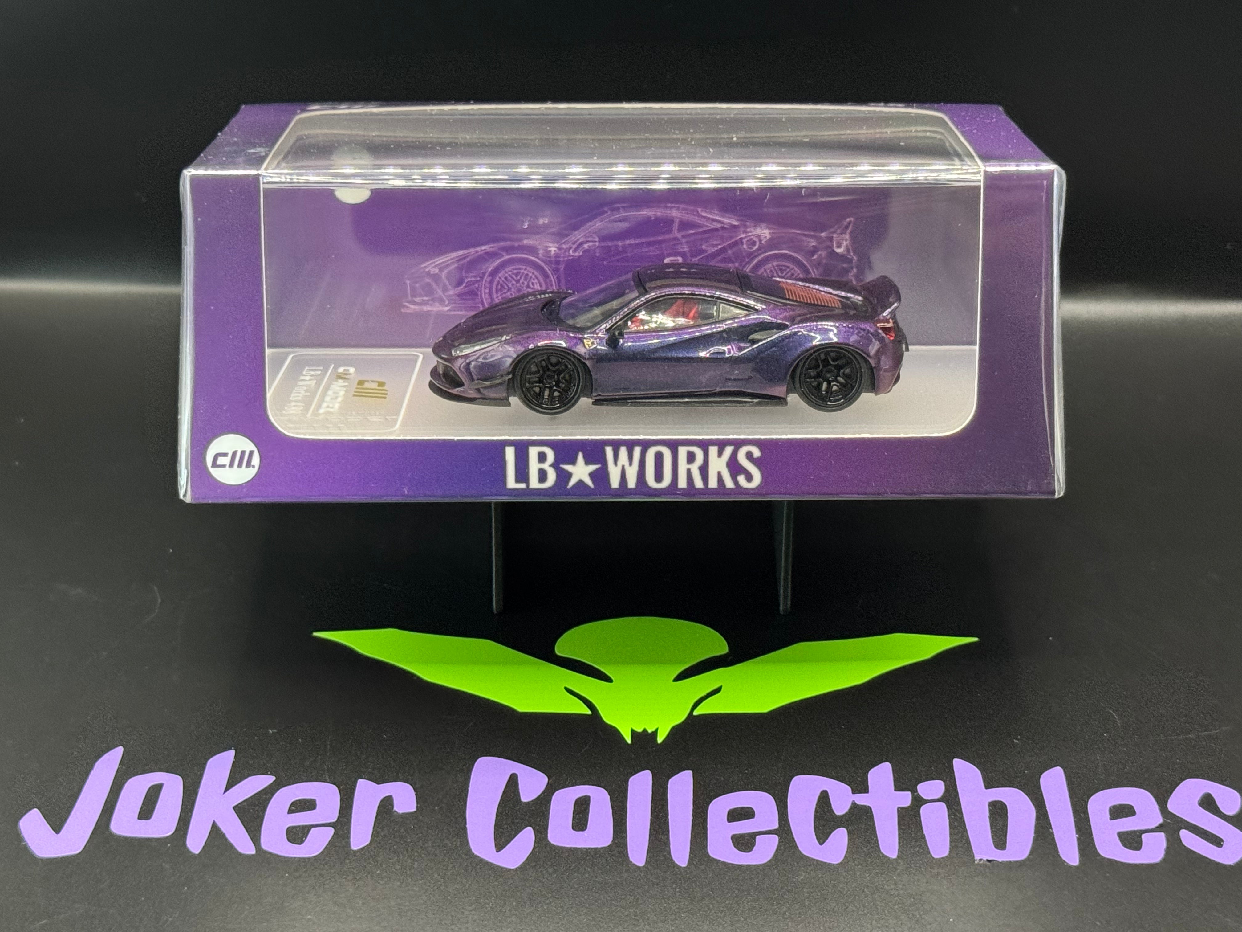 CM Model LBWK LB Works Liberty Walk Ferrari 488 Widebody Magic Purple ...