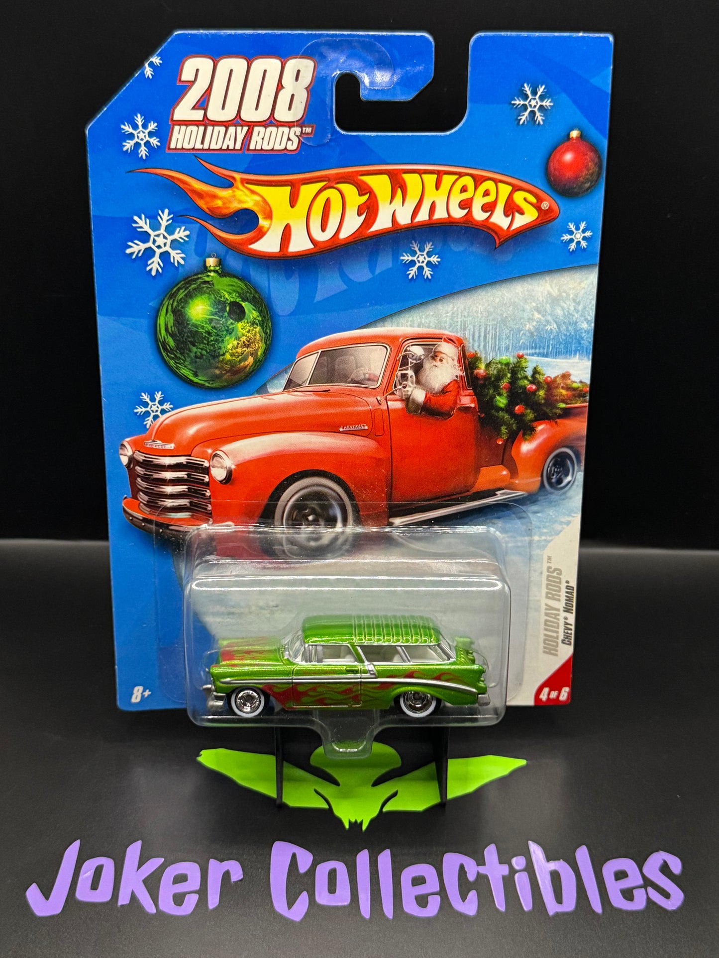 Hot Wheels 2008 Holiday Rods Green Chevy Nomad # 4 of 6