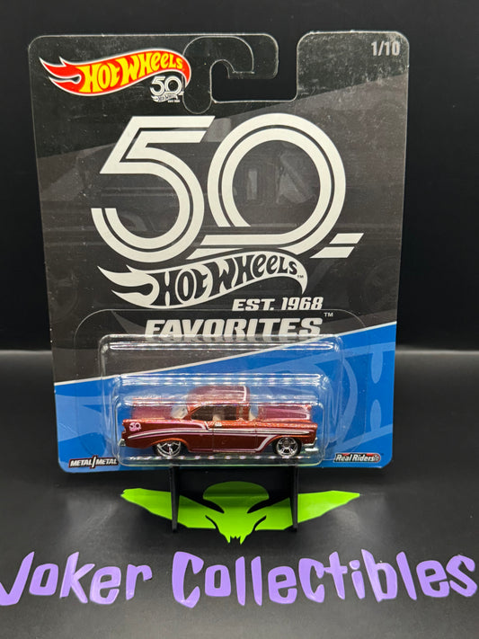 Hot Wheels Premium 50th Anniversary 50 Favorites '56 Chevy # 1/10