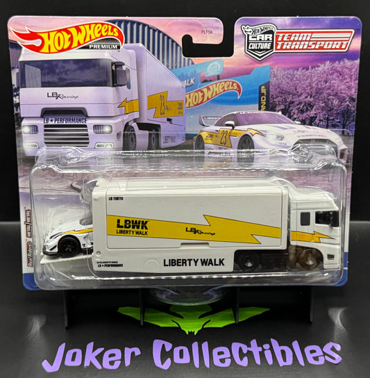 Hot Wheels Team Transport LB-Silhouette GT Nissan 35GT-RR Ver.2 & Flipsider Hauler # 56