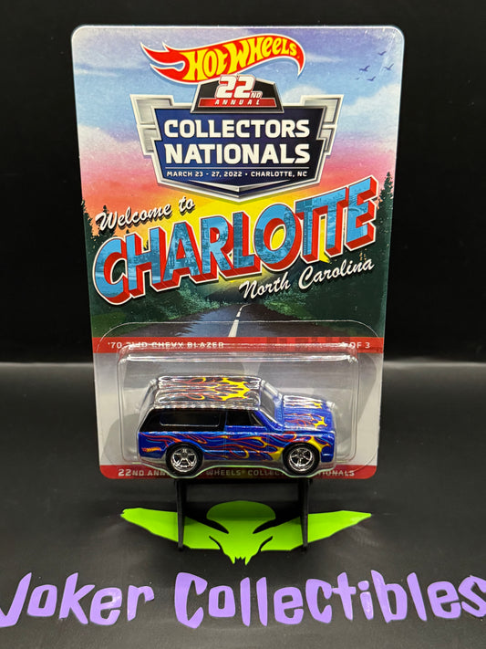 Hot Wheels 2022 22nd Annual Collector's Nationals Convention '70 2WD Chevy Blazer 1 of 3