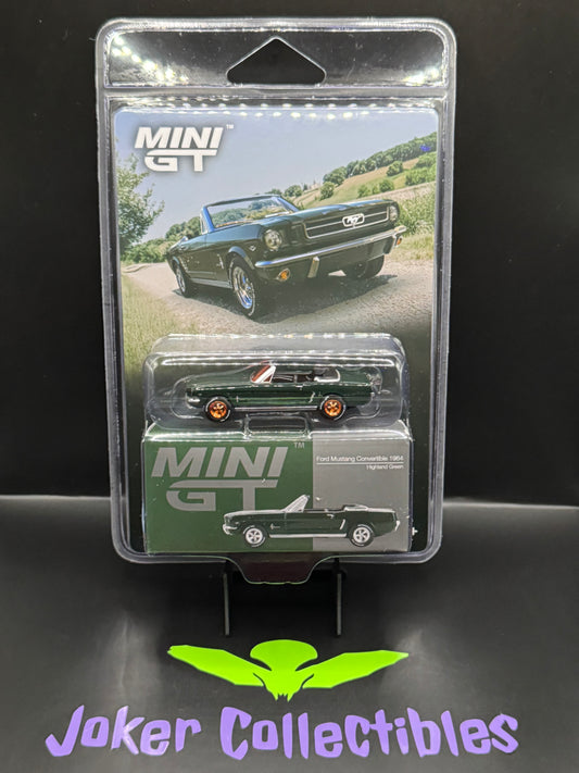 Mini GT Chase #1166 Ford Mustang Convertible 1964 Highland Green