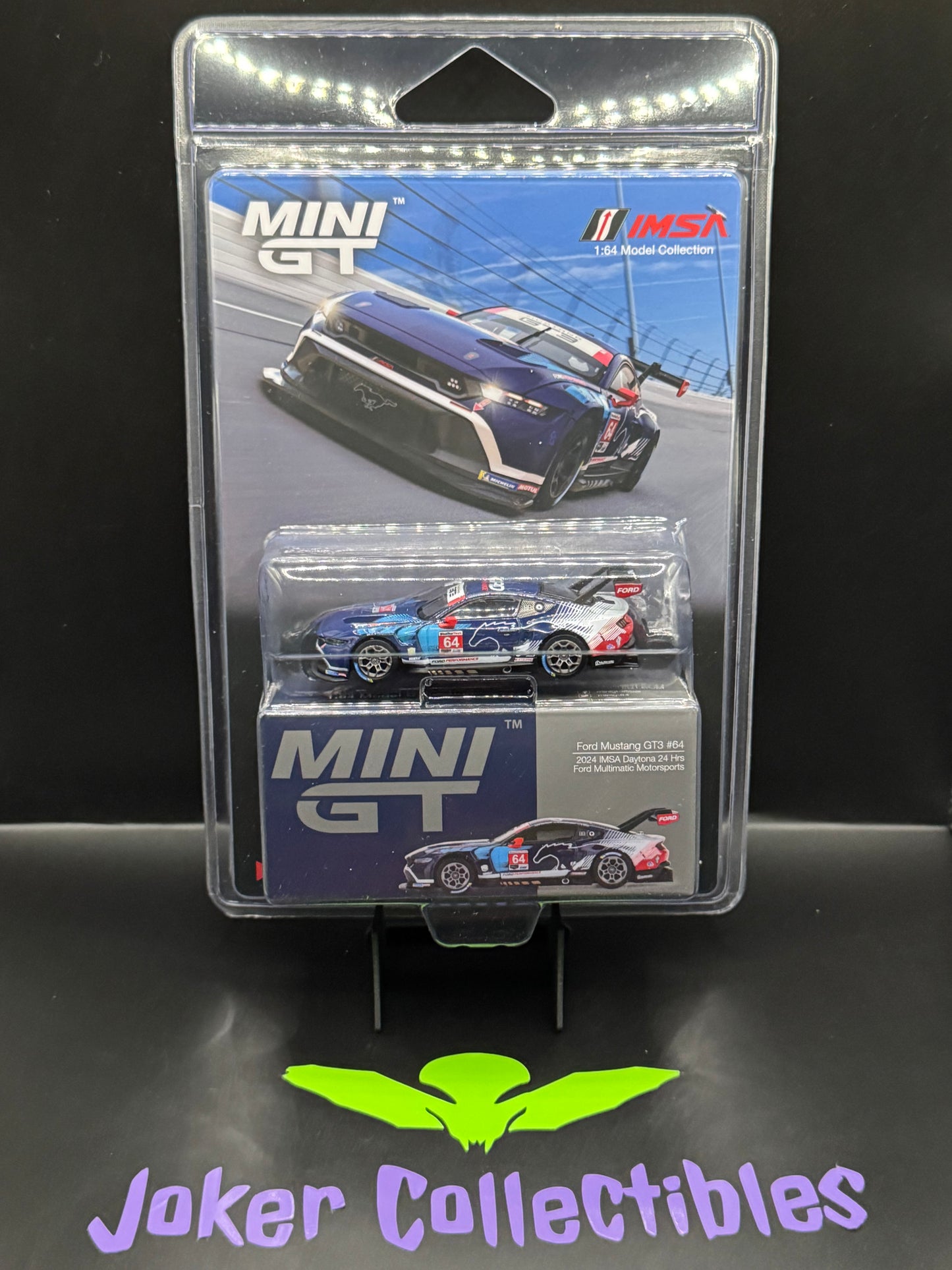 Mini GT #898 Ford Mustang GT3 #64 Ford Multimatic Motorsports 2024 IMSA Daytona 24Hrs
