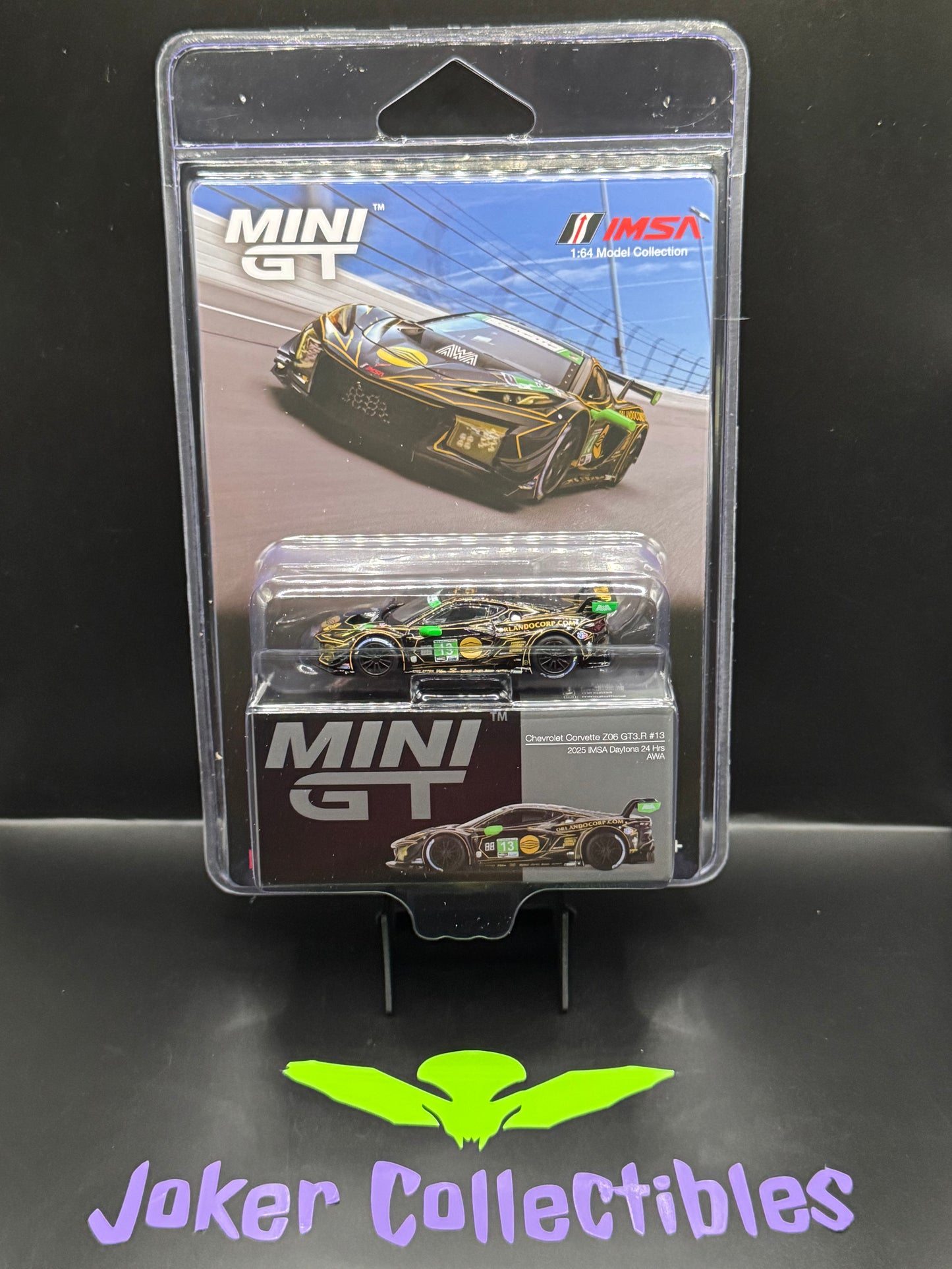 Mini GT #1171 Chevrolet Corvette Z06 GT3.R #13 AWA 2025 IMSA Daytona 24 Hrs