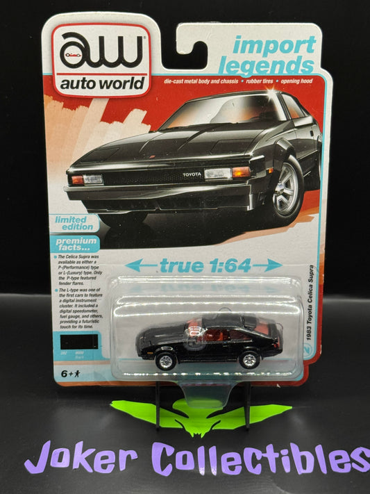 Auto World Import Legends 1983 Toyota Celica Supra Black # 2 - Bad Card