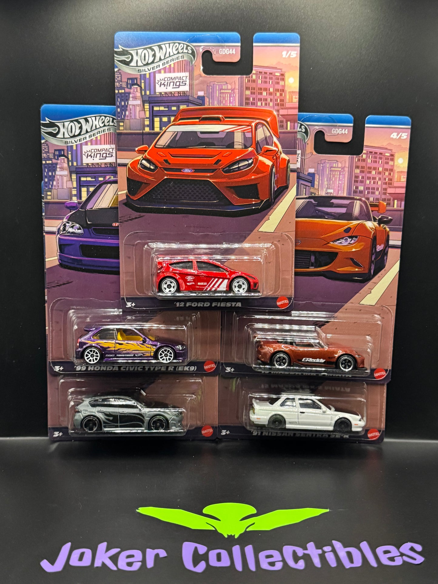 Hot Wheels Silver Series Compact Kings Set of 5 Cars GDG44-9C7Q