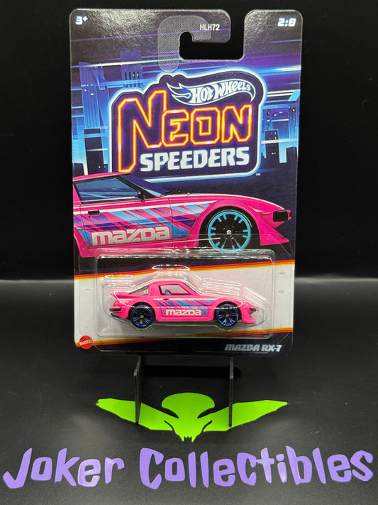 Hot Wheels Neon Speeders Mazda RX-7 # 2/8 International Card