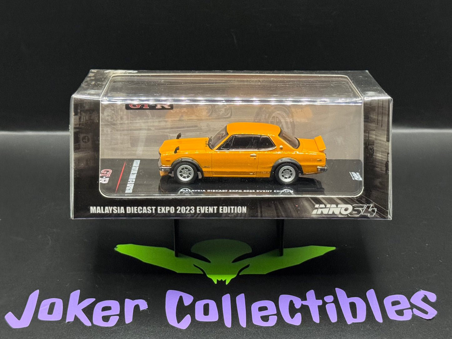INNO64 Malaysia Diecast Expo 2023 Event Edition Nissan Skyline 2000 GT-R (KPGC10) Orange