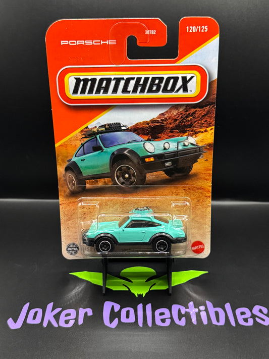 Matchbox 2025 Teal Aqua Mint Green 1985 Porsche 911 Rally # 120/125