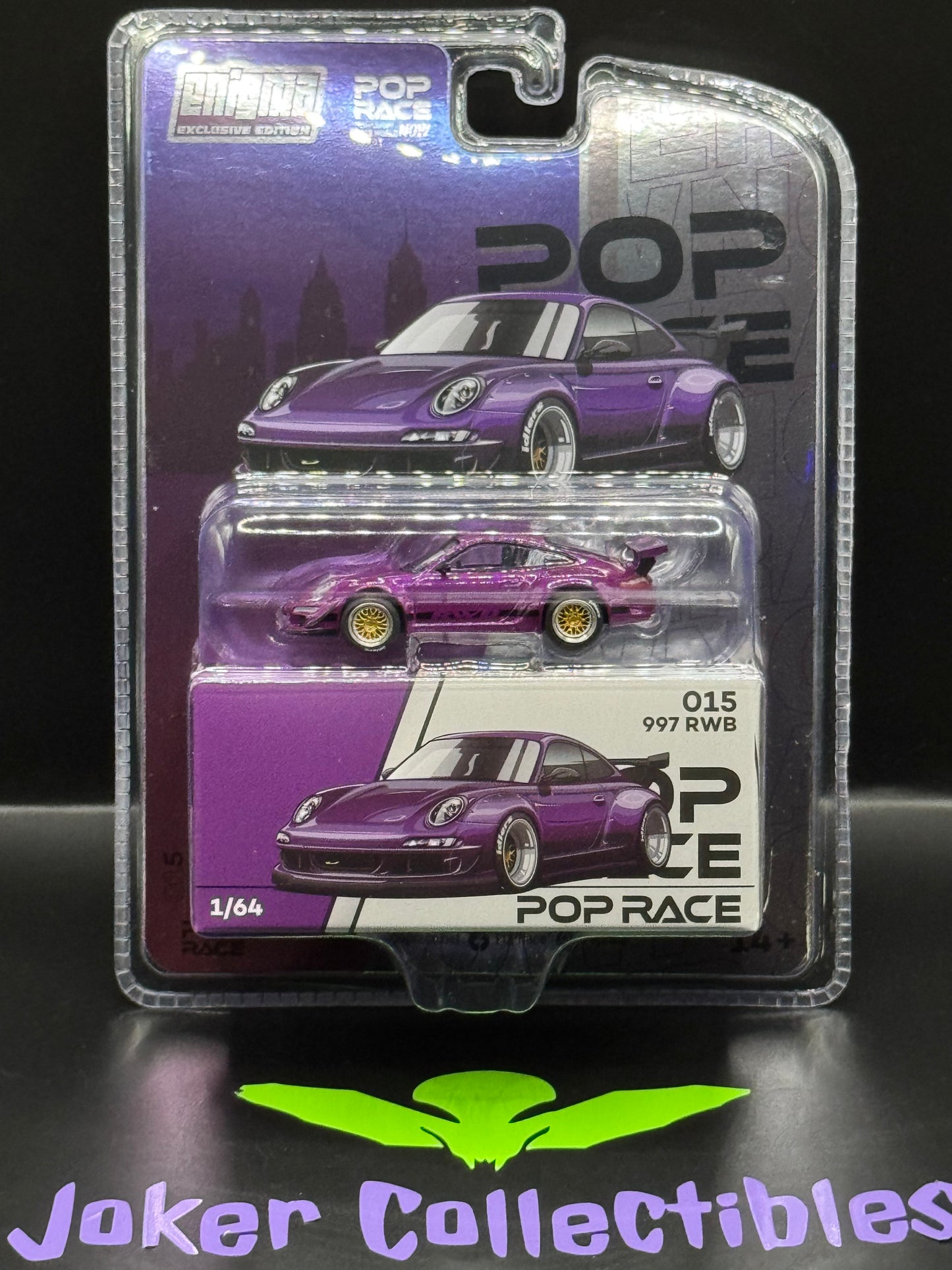 Pop Race Porsche 997 RWB Purple PR64-PRE015 Enigma Exclusive