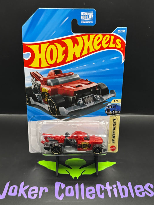 Hot Wheels 2026 Red Haulerback 33/250 HW Heavyweights 2/5 J Case