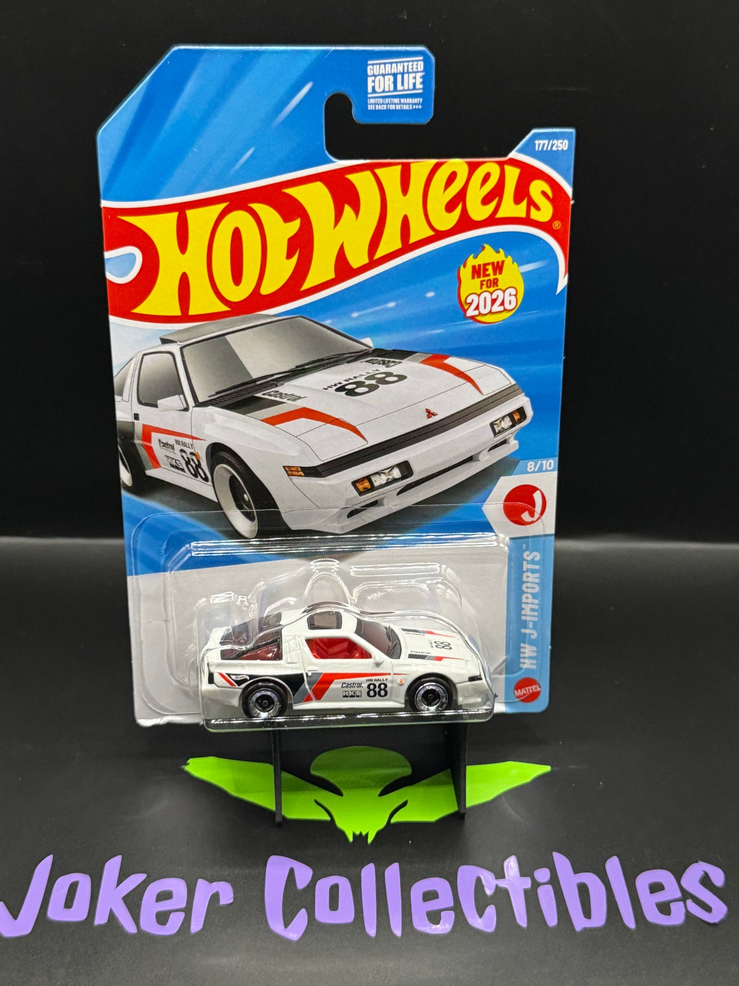 Hot Wheels 2026 White '88 Mitsubishi Starion 177/250 HW J-Imports 8/10 J Case