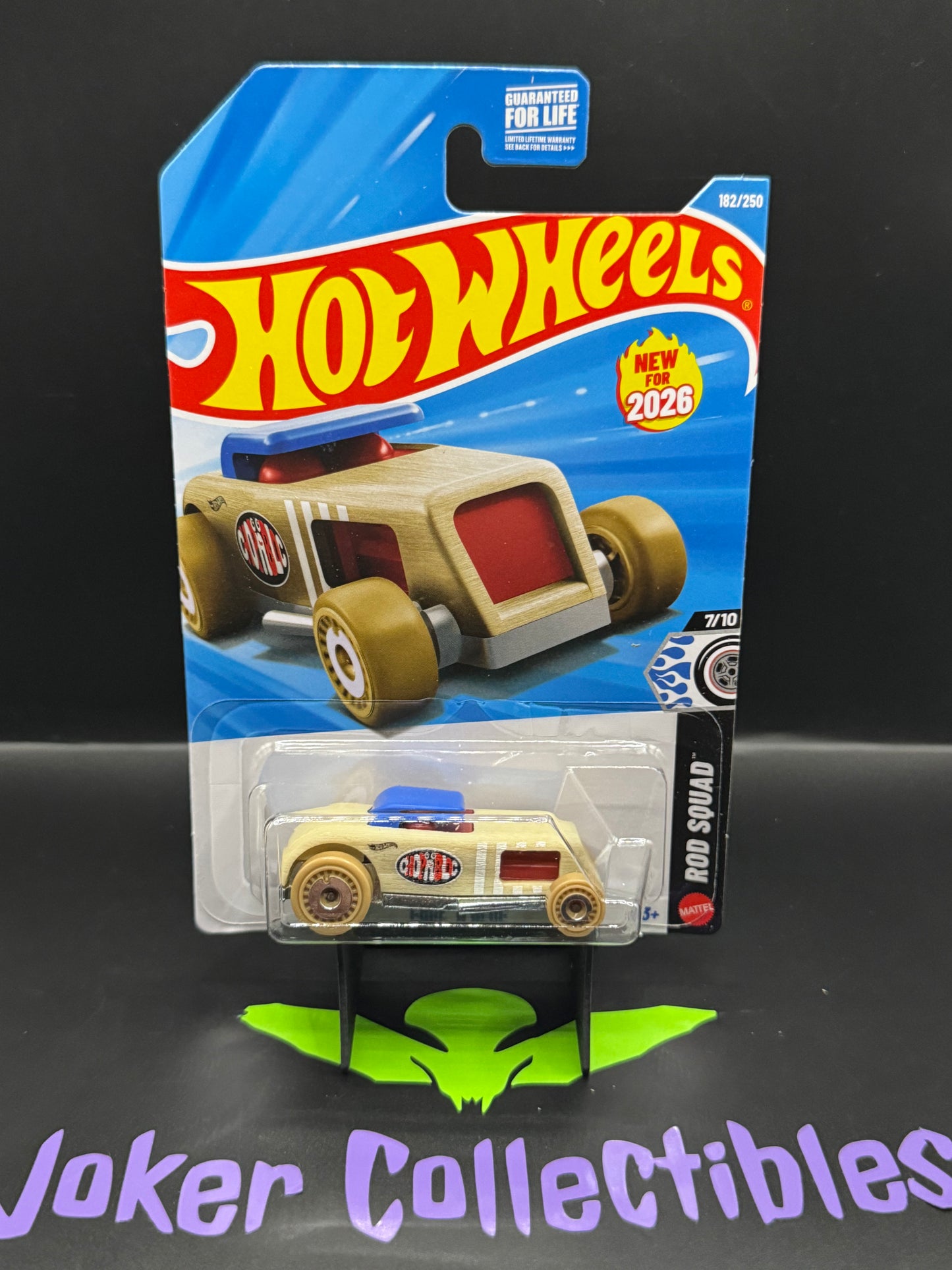 Hot Wheels 2026 Blue Tan Chop 'N Bloc 182/250 Rod Squad 7/10 J Case