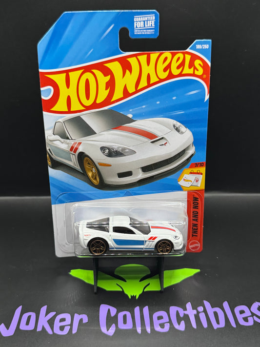 Hot Wheels 2026 White '11 Corvette Grand Sport 189/250 Then and Now 7/10 K Case