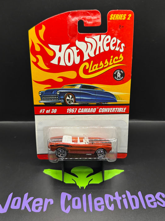 Hot Wheels Classics Series 2 Orange 1967 Camaro Convertible # 7 of 30