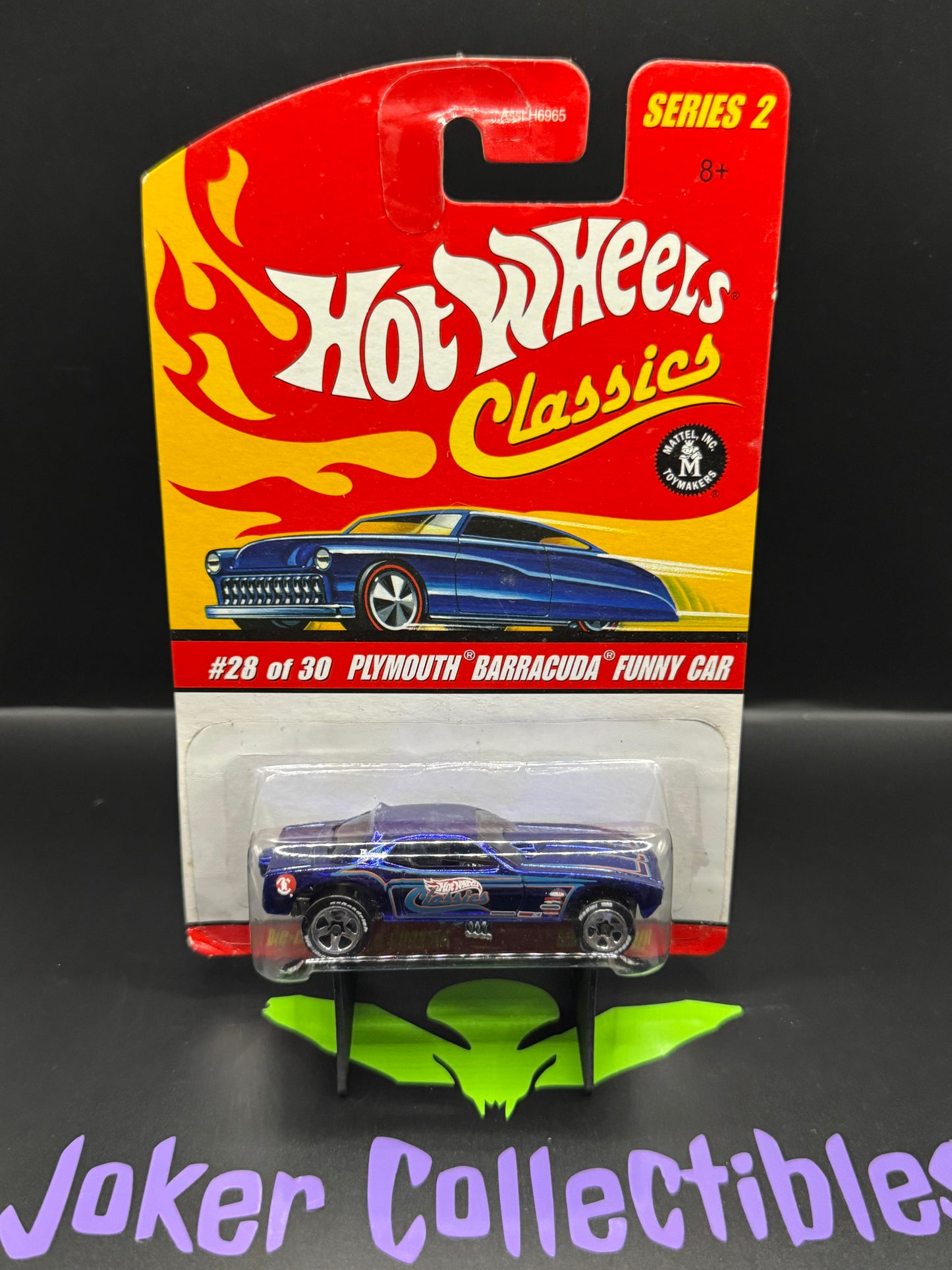 Hot Wheels Classics Series 2 Blue Plymouth Barracuda Funny Car # 28 of 30