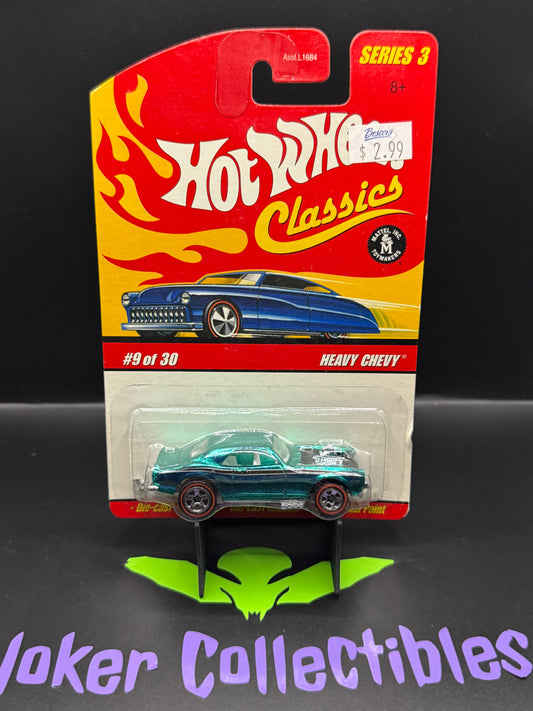 Hot Wheels Classics Series 3 Aqua Green Heavy Chevy # 9 of 30