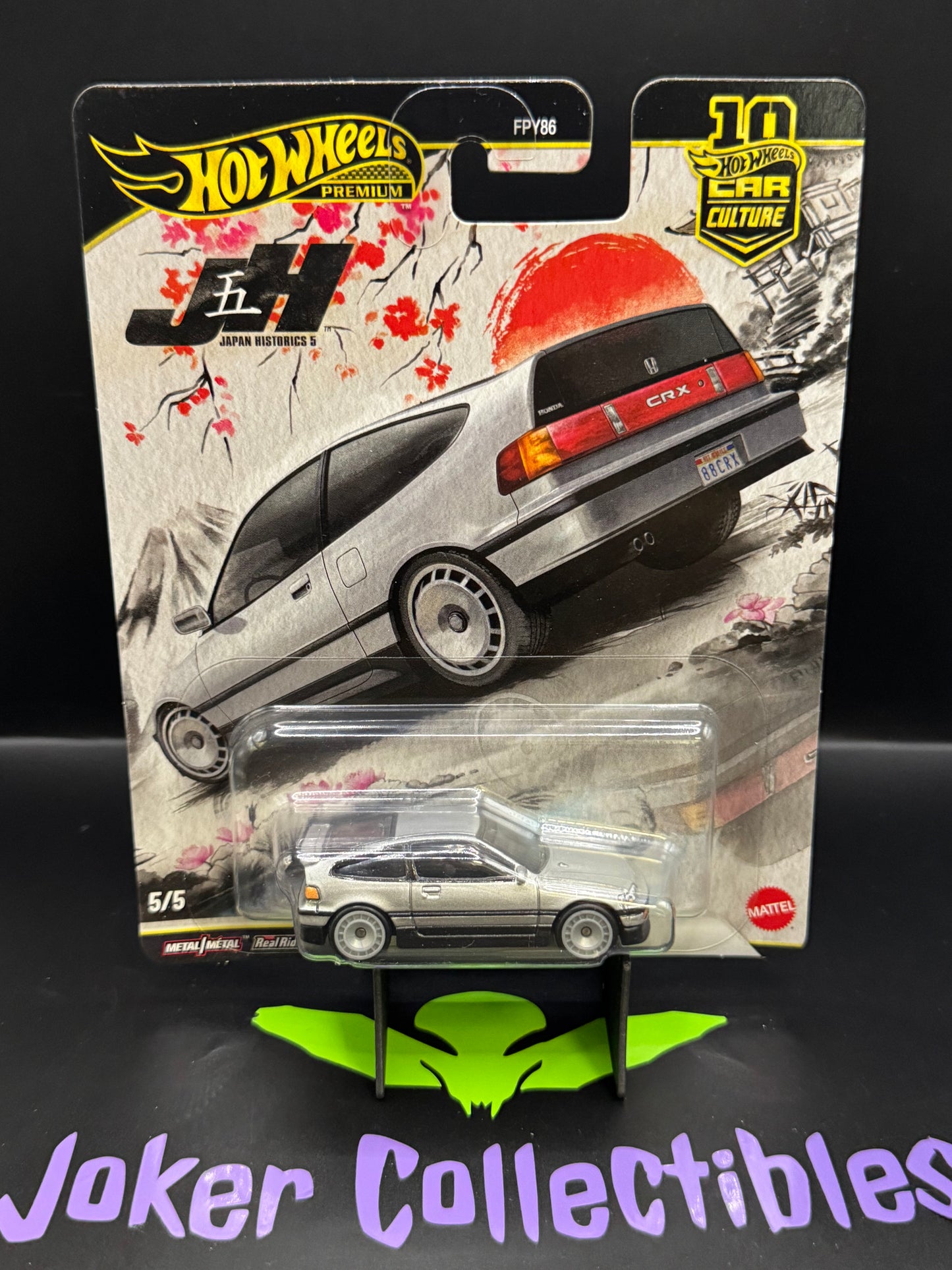 Hot Wheels Premium Car Culture Japan Historics 5 '88 Honda CRX # 5/5