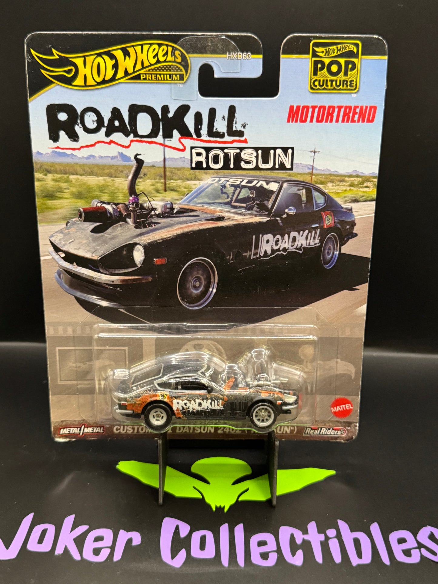 Hot Wheels Premium Pop Culture Motortrend Custom '71 Datsun 240Z Roadkill Rotsun
