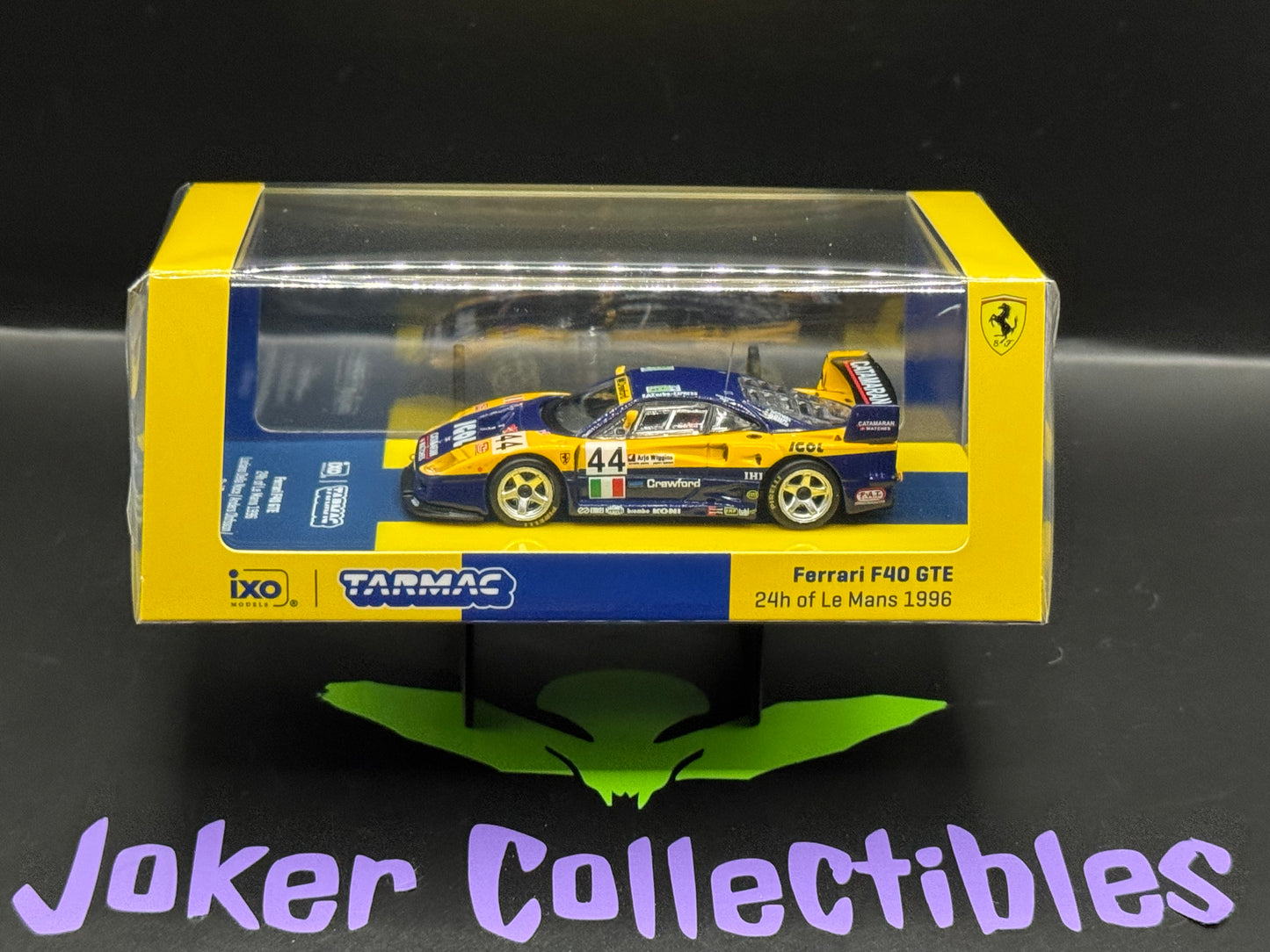 Tarmac Works Hobby64 Ferrari F40 GTE 24h of Le Mans 1996 Luciano Della Noce Anders Olofsson Carl Rosenblad