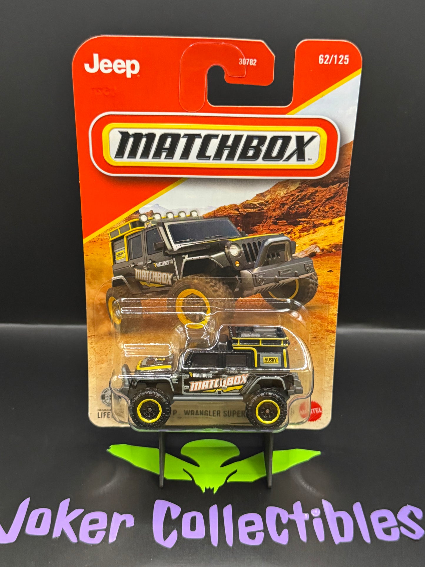 Matchbox 2026 Black Husky RealTruck Jeep Wrangler Superlift 62/125
