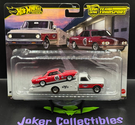 Hot Wheels Team Transport '66 Chevrolet Corvair Yenko Stinger & '72 Chevy Ramp Truck # 91